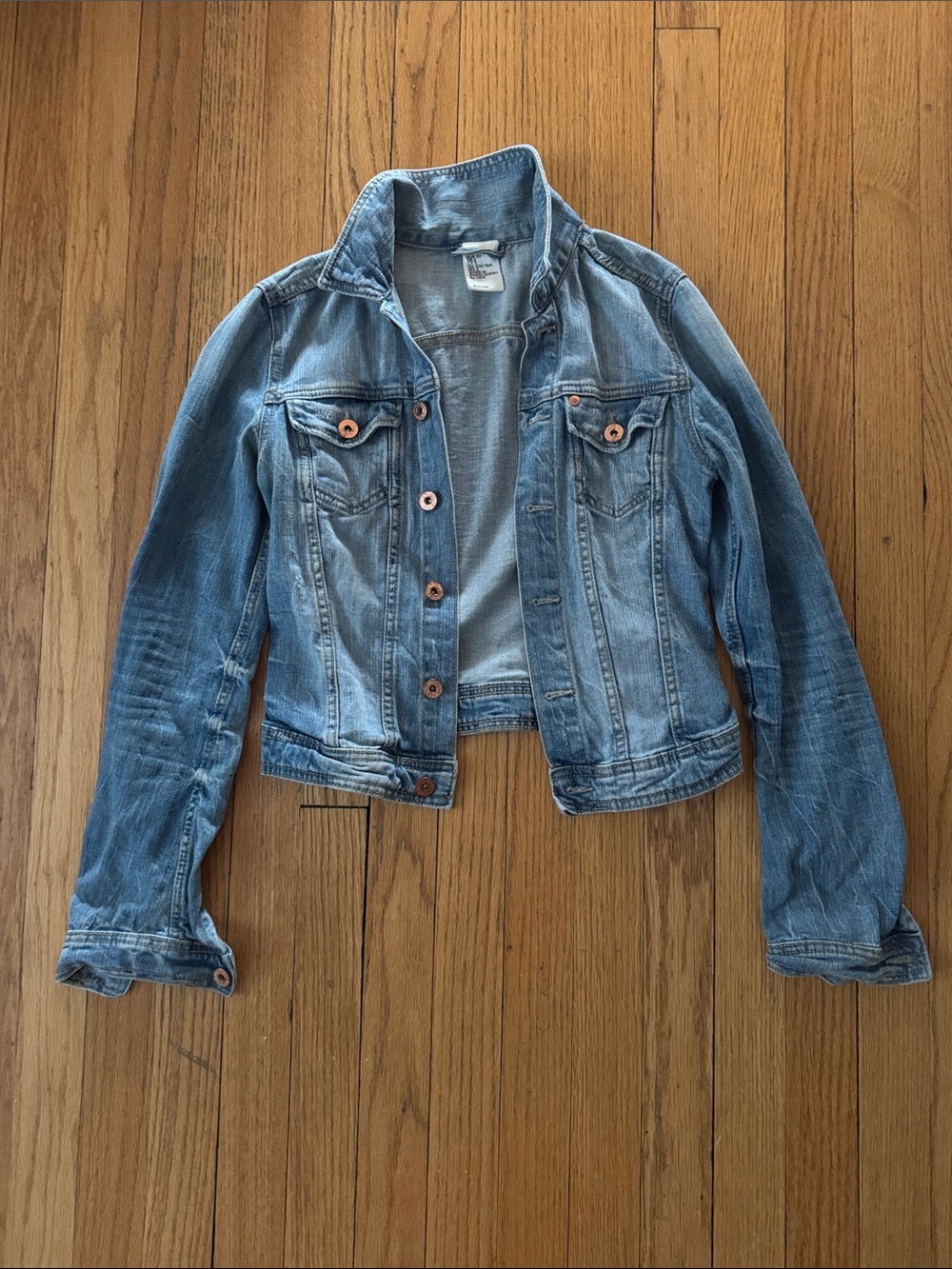 H&M Light Blue Denim Jacket - Faded Blue